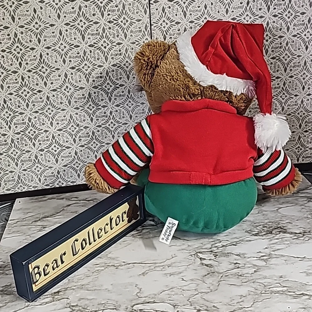 NWT Snowflake Teddy Christmas 2021 Santa Hat soft plush stuffed collector's 20" - Picture 7 of 12